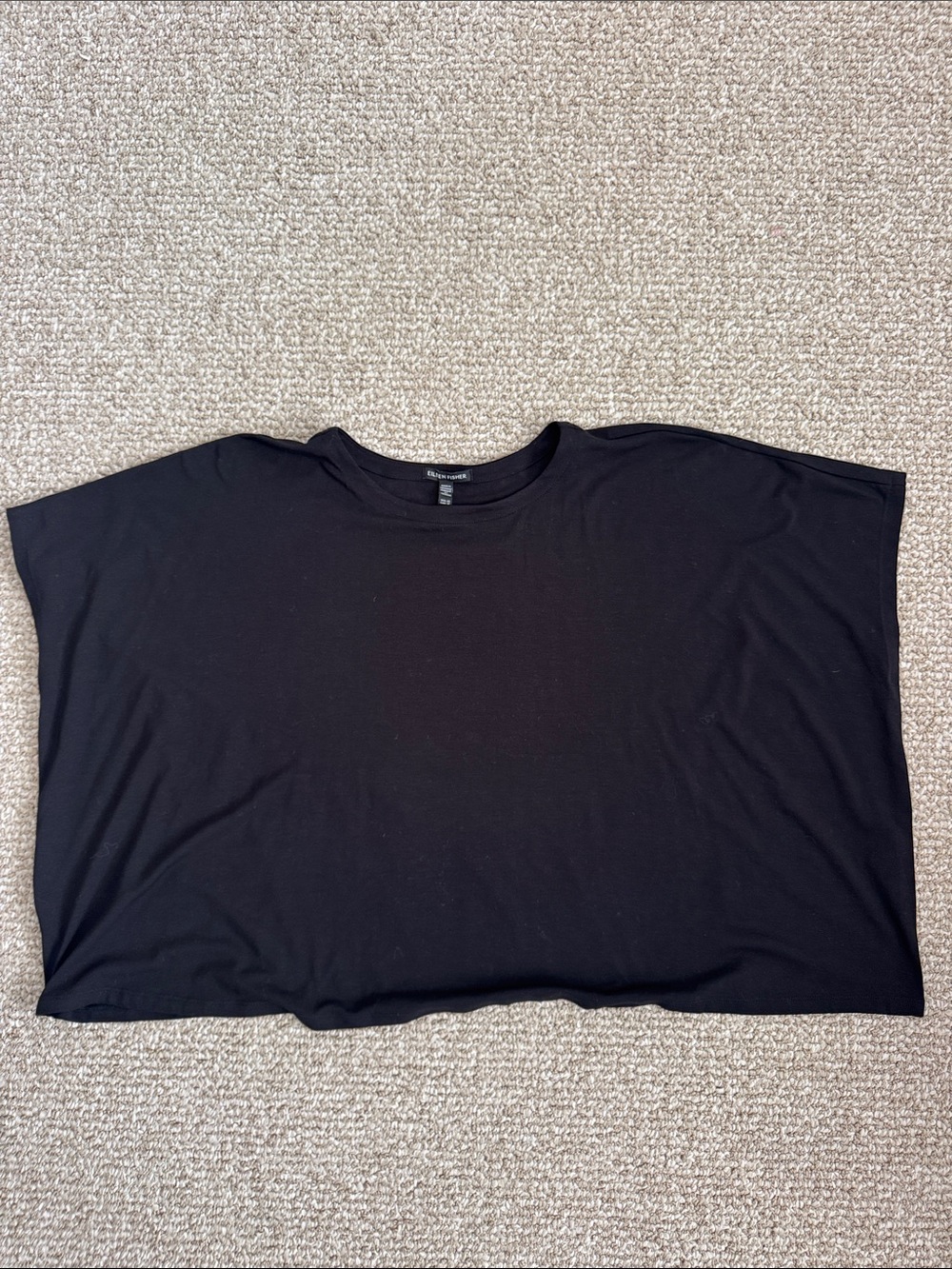 Eileen fisher Black Oversized Boxy Tee